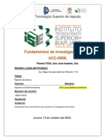 Fundamentos de Investigacion, Reporte de Lectura