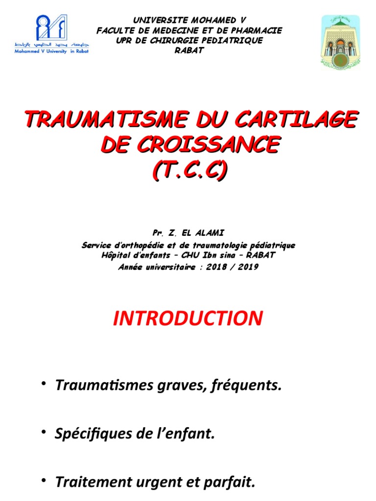 6 Traumatisme Du Cartilage de Croissance PDF