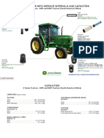 6 Series Tractors 6405 and 6605 Tractors South America Edition Filter Overview With Service Intervals and Capacities