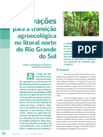 Motivações para A Transição Agroecológica No Litoral Norte Do Rio Grande Do Sul