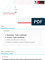 Temas 2.1 e 2.2 - Necessidades e Consumo - Noção e Classificação