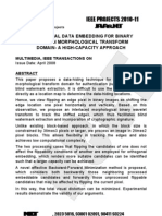 Orthogonal Data Embedding for Binary Images in Morphological Transform Domain-A High-Capacity App