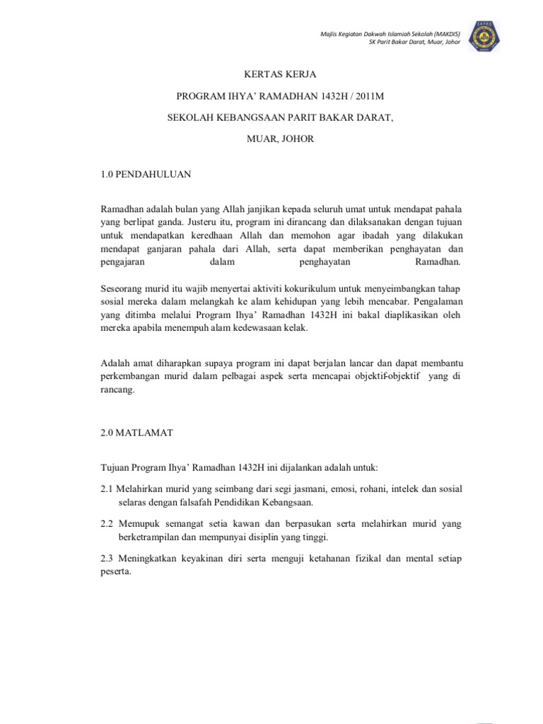 Contoh Proposal Ziarah Rohani - Simak Gambar Berikut