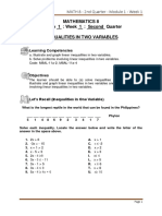 MATH - Grade 8 - Quarter 2 - Module 1 - Week 1