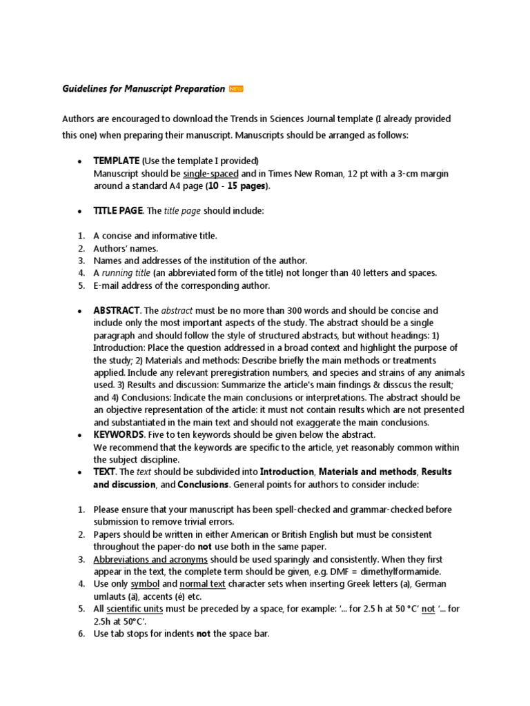 Manuscript Preparation Guidelines Pdf – DGAKUV
