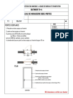 Ref. Dim HC: Tableau de Menuiserie Bois-Portes Batiment R+4