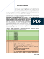 Instrucciones de La Proyección A La Comunidad