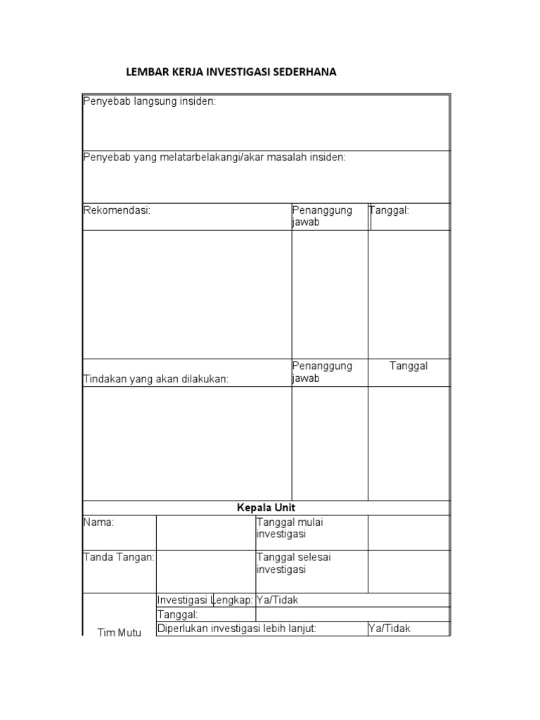 Lembar Kerja Risiko Laboratorium | PDF