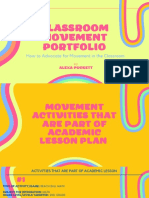 Classroom Movement Portfolio Slides