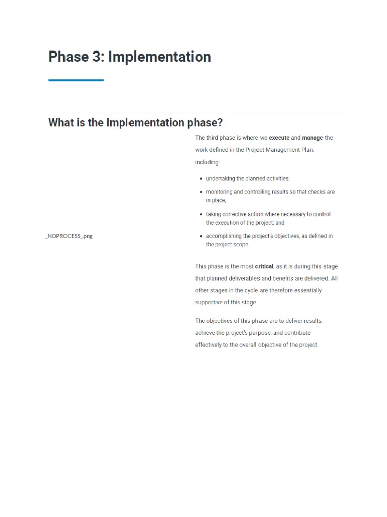 Project Implementation | PDF
