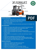 SOP Pengoperasian Forklift