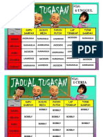 JADUAL BERTUGAS