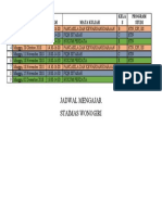 Jadwal Mengajar