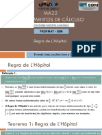 Fundamentos de Cálculo: Regra de L'Hôpital