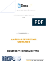 Analisis de Precios Unitarios Equipos y Herramientas 22630 Downloable 1503840