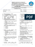 Soal Pas Semester 1 Tema 3 2020-2021