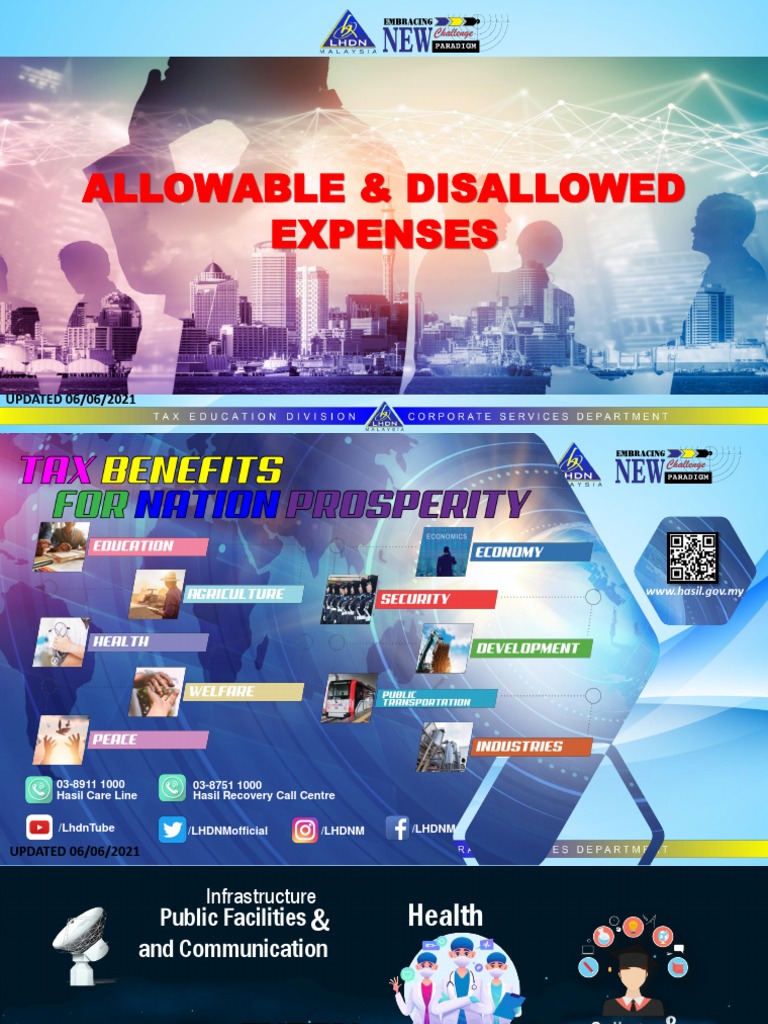Allowable and Disallowed Expenses Slide PDF Expense Taxes