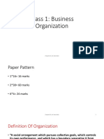 Pocket Notes of Chapter 1 Business Organization