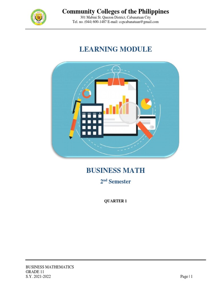 Business Math for Grade 11 Students | PDF