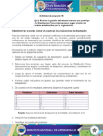 Evidencia 5 Plan de Mejoramiento Determinar Las Acciones A Tener en Cuenta en Las Evaluaciones de Desempeno