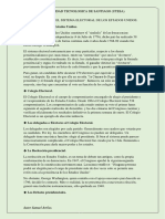 Investigar Sobre El Sistema Electoral de Los Estados Unidos