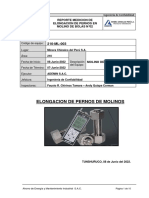 Reporte de Elongacion de Pernos - Molino de Bolas Nº02