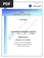 9.1 Design Qualification Protocol For Dynamic Pass Box