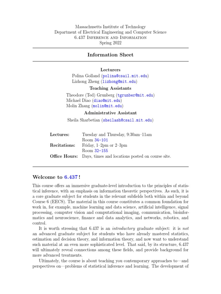 Info 22 | PDF | Statistical Inference | Computer Vision