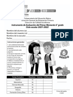 6° Instrumento de Evaluación Primer Momento