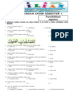 Soal UAS PAI Kelas 1 SD Semester 1 Ganjil Dan Kunci Jawaban WWW Bimbelbrilian Com