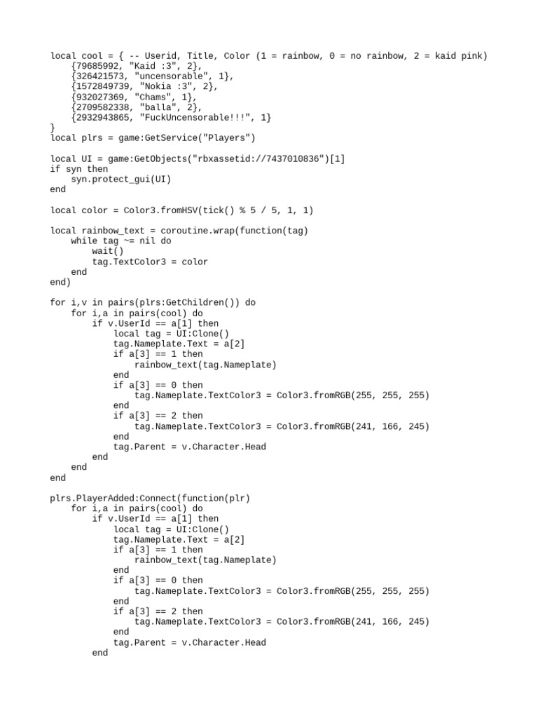 Roblox Boombox Script Guide | PDF