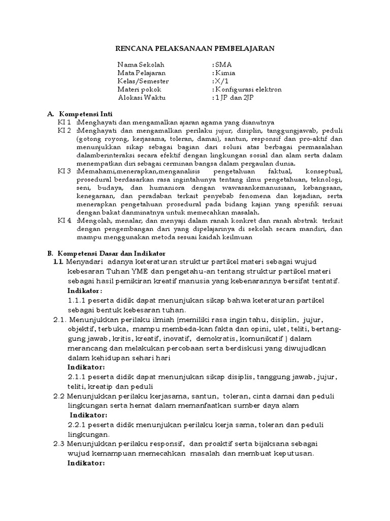 Konfigurasi Elektron | PDF