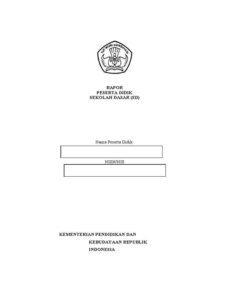 Rapor Peserta Didik SD Semester 6 | PDF