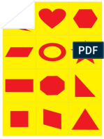 Cartas de La Loteria de Figuras y Formas Geometricas y Las Figuras y Formas Geometricas para Recortar