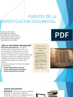Fuentes de La Investigacion Documental