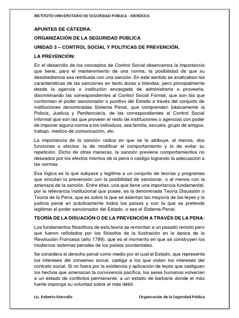 Teoría de la Prevención del Delito | PDF | Derecho penal | Prisión