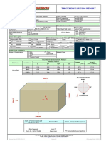 Thickness Gauge Report Summary