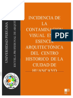 Impacto visual en el centro histórico de Huancayo