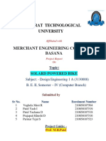 Solar Bike Project