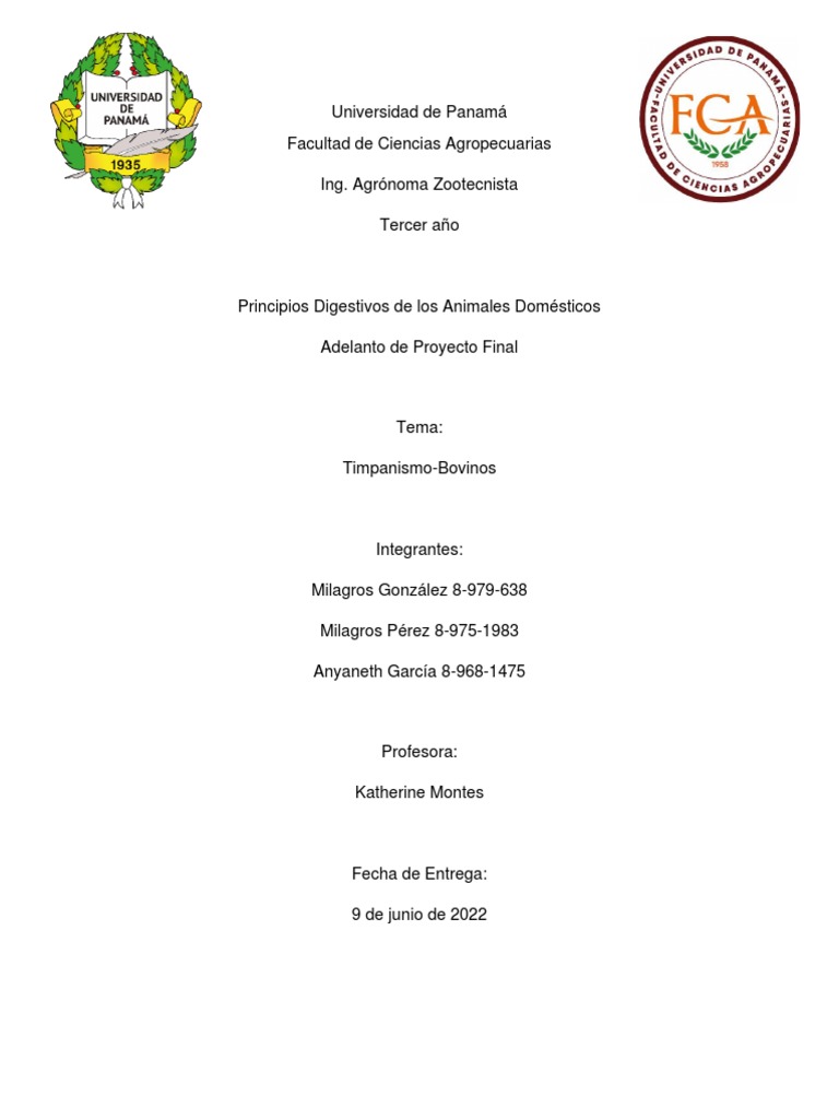 PF TimpanismoBovino PDF Vacas Medicina CLINICA