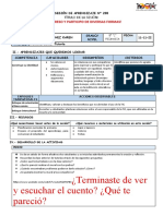 Sesión de Tutoria - 11 de Noviembre