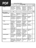 Literature Review Rubric