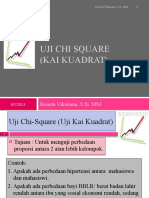 Uji Chi Square (Kai Kuadrat) : Resista Vikaliana, S.Si. MM