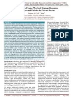 Perspective Frame Work of Human Resource Practices and Policies in Private Sector