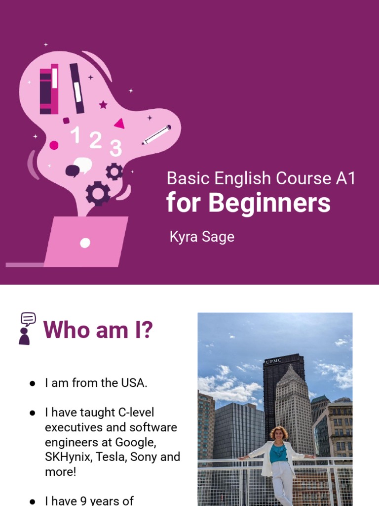 Slides curso de ingles basico a1 para principiantes 2022 pdf