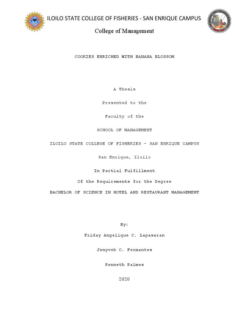 Developing Cookies Enriched with Banana Blossom An Evaluation of Consumer Acceptability PDF