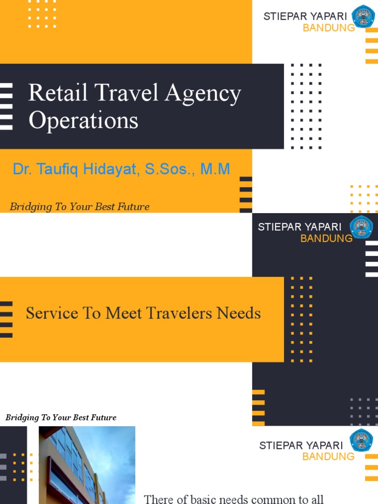 5 Retail Travel Agency Operations PDF Marketing Business Process