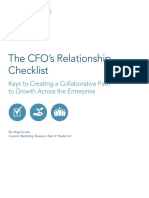 Cfo Relationship Checklist