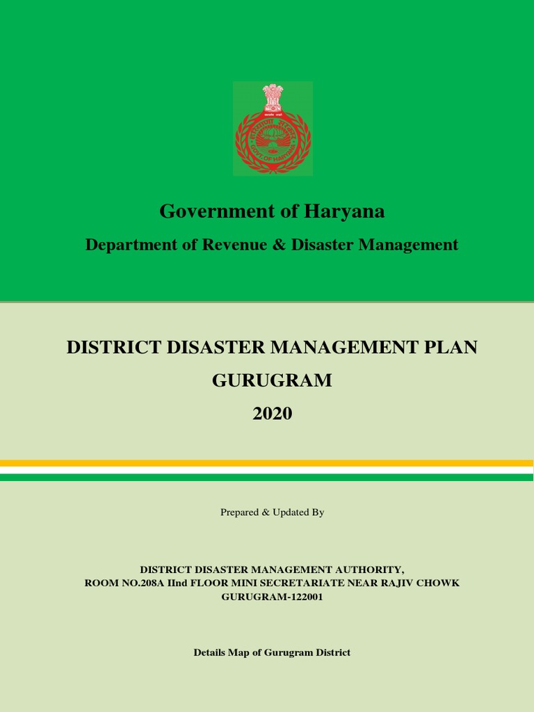 Gurugram District Disaster Management Plan | PDF | Emergency Management ...