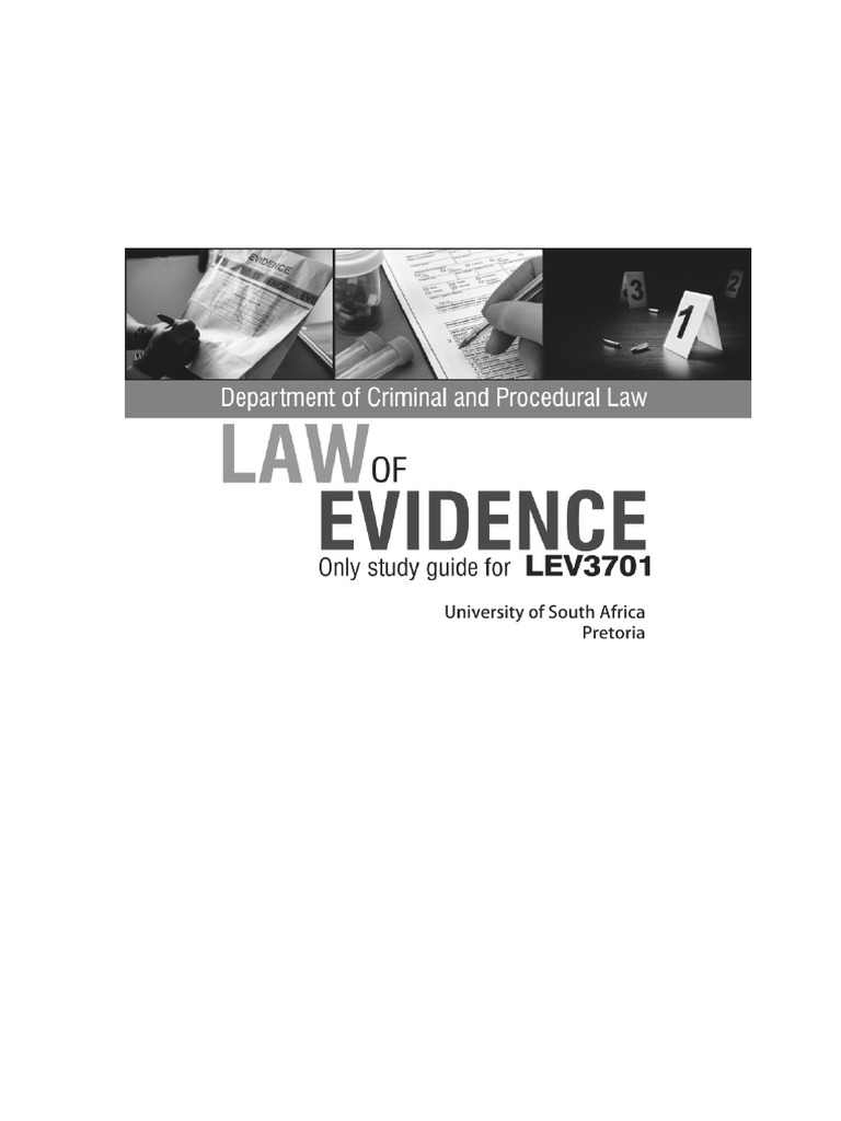 001 - Lev 3701 | PDF | Evidence (Law) | Burden Of Proof (Law)